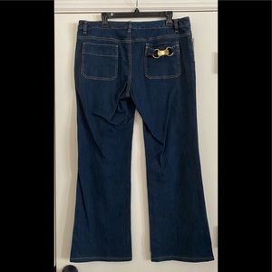 NWOT Michael Kors Women’s Jeans Dark Wash Mid Rise Sz 14